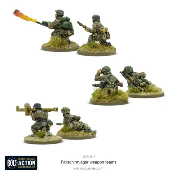 Bolt Action - Fallschirmjäger Weapons Teams miniatűra készlet (angol kiadás)