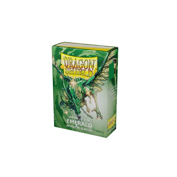 Dragon Shield Japanese size Matte Sleeves - Emerald (60 Sleeves)-AT-11136