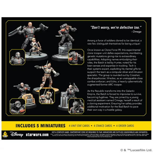 Star Wars: Shatterpoint - Clone Force 99 Squad Pack - EN/FR/PL/DE/SP