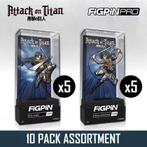 FiGPiN Attack On Titan 10 Pack Assortment - Eren Jaeger és Mikasa Ackermann