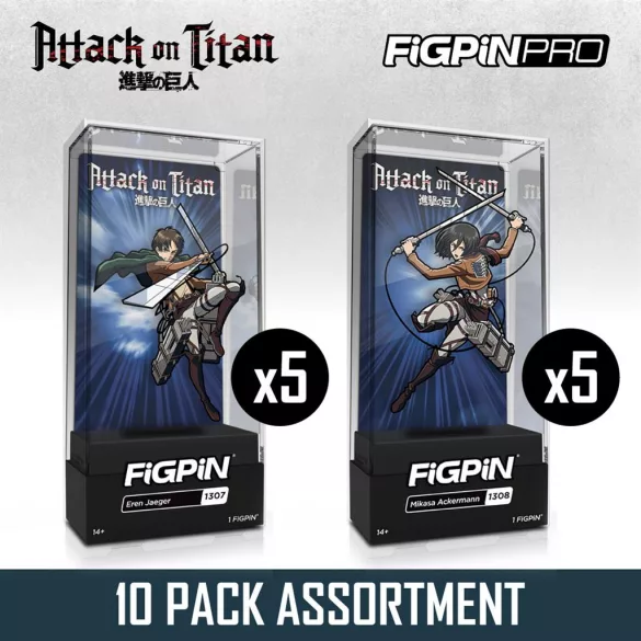 FiGPiN - Attack On Titan 10 Pack Assortment-AOTITAN0623