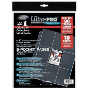 UP - 9-Pocket Pages (11 Hole) Refill Pack (10 Pages)-81359
