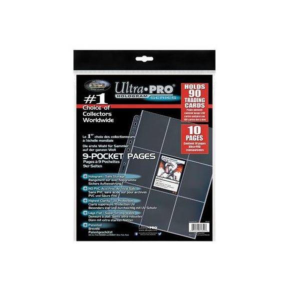 UP - 9-Pocket Pages (11 Hole) Refill Pack (10 Pages)-81359