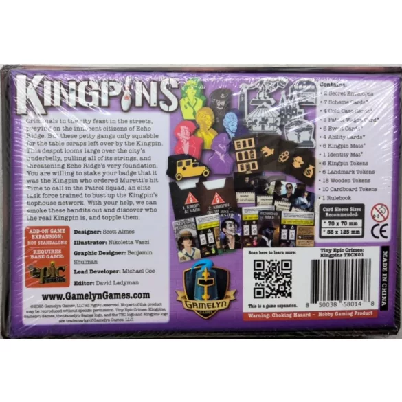 Tiny Epic Crimes Kingpins Expansion - EN-GLGTECKP