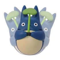 Round Bottomed Figurine Mid Totoro with leaf My Neighbor Totoro-Ensky-49662