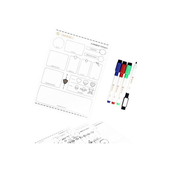 ENHANCE Tabletop RPGs Acrylic Character Sheet Set-ENTTACS100CLEW