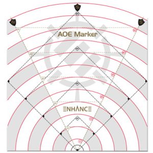ENHANCE Tabletop RPGs 60ft Spell AoE Damage Template-ENTTADC100CLEW
