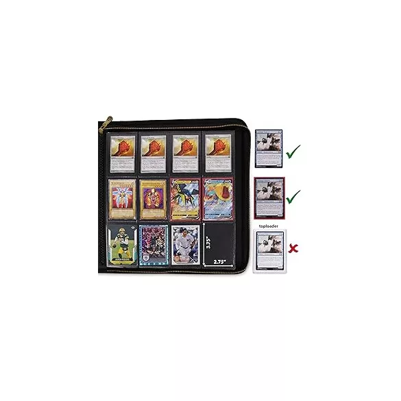 ENHANCE Trading Card Games Trading Card Album-ENTTCFA100BKEW