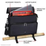 ENHANCE RPG Player's Messenger DnD Bag Collector's Edition (Dragon Black)-ENTTCFP200BKEW