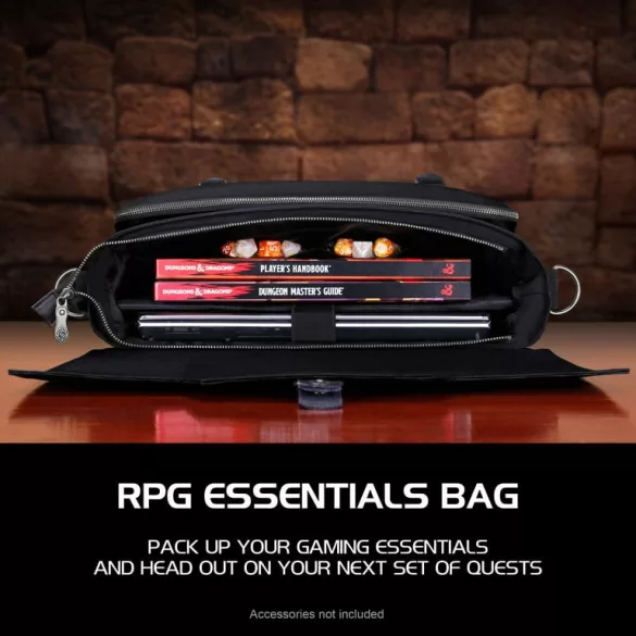 ENHANCE RPG Player's Messenger DnD Bag Collector's Edition (Dragon Black)-ENTTCFP200BKEW