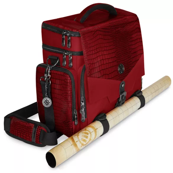 ENHANCE RPG Player's Messenger DnD Bag Collector's Edition (Dragon Red)-ENTTCFP200RDEW