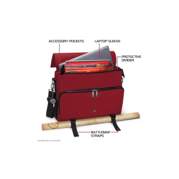 ENHANCE RPG Player's Messenger DnD Bag Collector's Edition (Dragon Red)