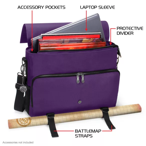 ENHANCE RPG Player's Messenger DnD Bag Collector's Edition (Dragon Purple)-ENTTCFP200PREW