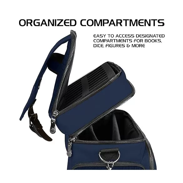 ENHANCE RPG Player's Messenger DnD Bag Collector's Edition (Dragon Blue)-ENTTCFP200BLEW