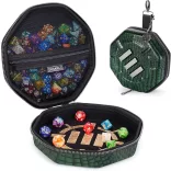 ENHANCE Tabletop RPGs Dice Tray & Case Collector's Edition (Green) dobókockatartó és gurítótálca