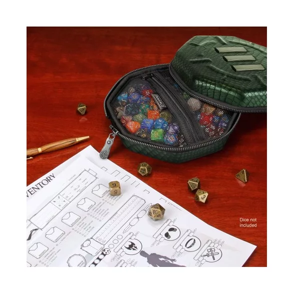 ENHANCE Tabletop RPGs Dice Tray & Case Collector's Edition (Green) dobókockatartó és gurítótálca