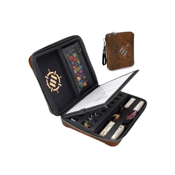 ENHANCE Tabletop RPGs RPG Organizer Case Collector's Edition (Brown)-ENTTCEC200BREW