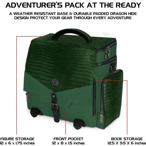 ENHANCE Tabletop RPGs RPG Organizer Case Collector's Edition (Green)-ENTTCEC200GNEW