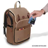 ENHANCE Trading Card Backpack Designer Edition (Tan)-ENBCCBK608TNEW