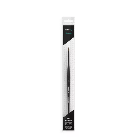 Vallejo - Brush / Pro Modeler - Natural Hair Round Brush No. 2/0-B01020