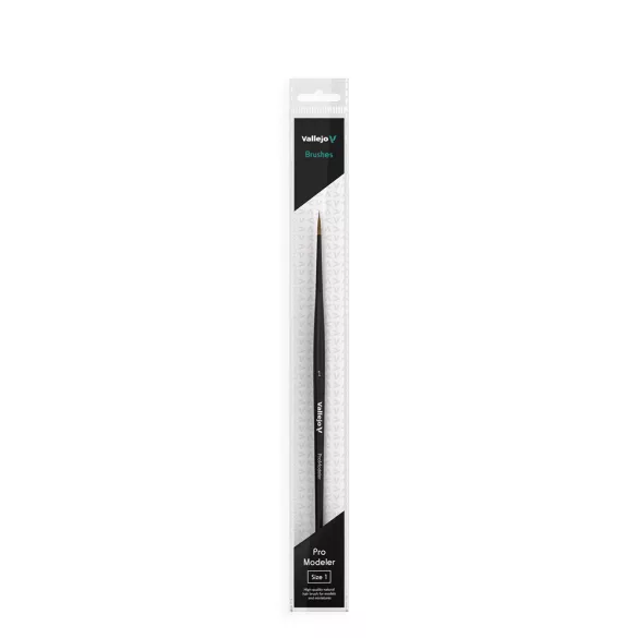 Vallejo - Brush / Pro Modeler - Natural Hair Round Brush No. 1-B01001