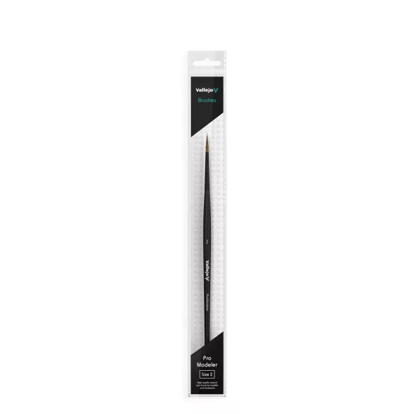 Vallejo - Brush / Pro Modeler - Natural Hair Round Brush No. 2-B01002