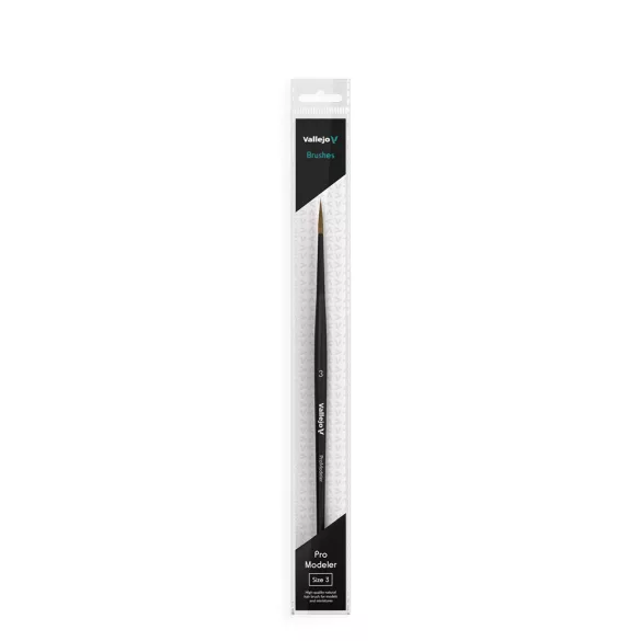 Vallejo - Brush / Pro Modeler - Natural Hair Round Brush No. 3-B01003