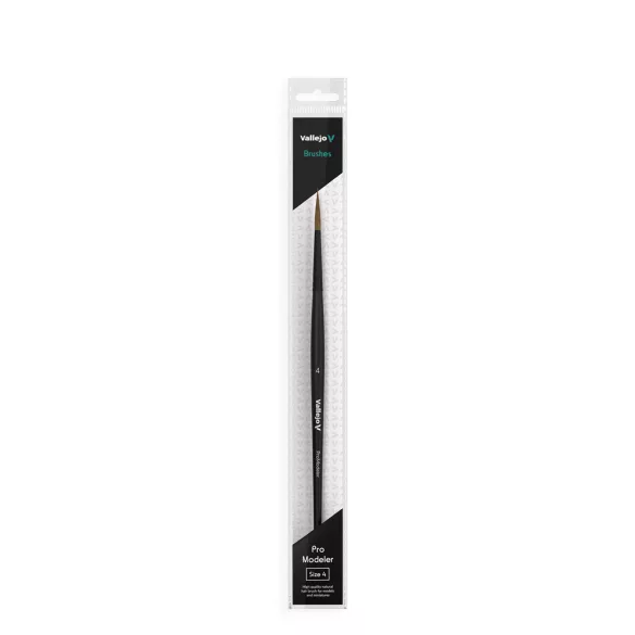 Vallejo - Brush / Pro Modeler - Natural Hair Round Brush No. 4-B01004