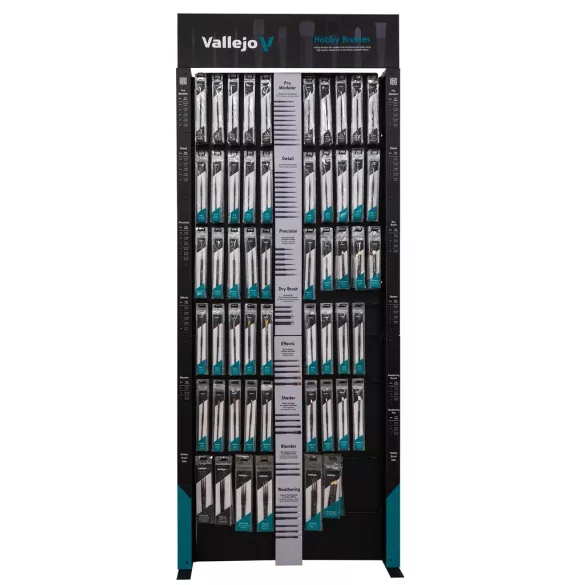 Vallejo - Hobby Brushes / Full Rack / Complete Range - Hobby Brushes - 48 refs + 6 sets-EX723FULL