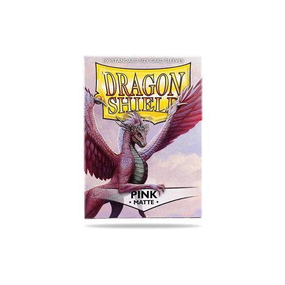 Dragon Shield Standard Sleeves - Matte Pink (100 Sleeves)-AT-11012