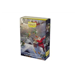 Dragon Shield Japanese size Brushed Art Sleeves - Christmas 2023 (60 Sleeves)-AT-12621