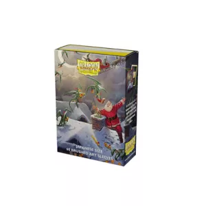 Dragon Shield Japanese size Brushed Art Sleeves - Christmas 2023 (60 Sleeves)-AT-12621