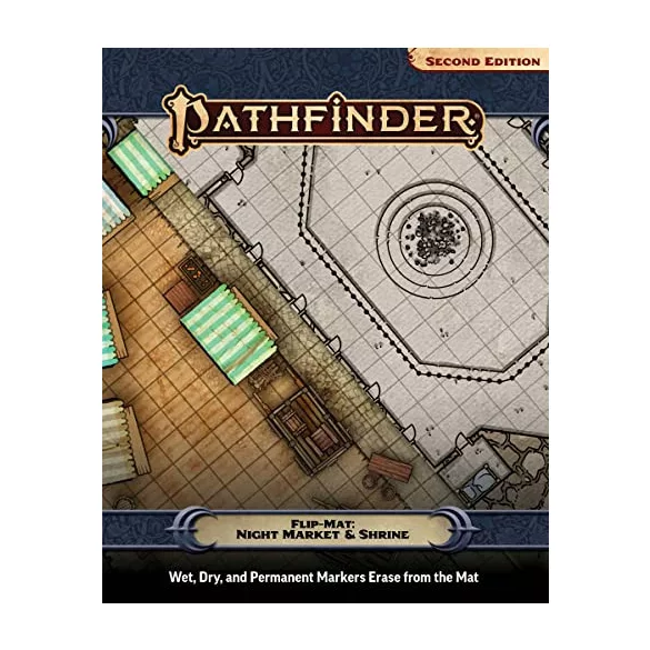 Pathfinder Flip-Mat: Night Market & Shrine játéktérkép