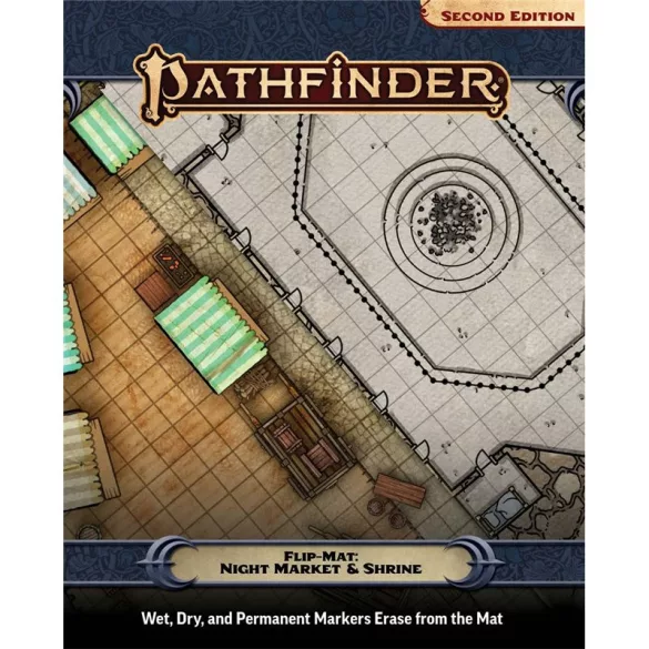 Pathfinder Flip-Mat: Night Market & Shrine játéktérkép