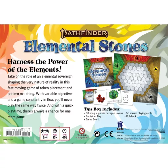 Pathfinder: Elemental Stones Board Game - EN-PZO5504