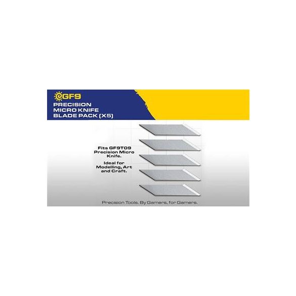GF9 - Precision Micro Knife Blade Pack (x5)-GF9T10