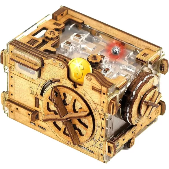 Gift Puzzle Box – Wooden Gift Vault – A-maze-ing Safe fa puzzle persely