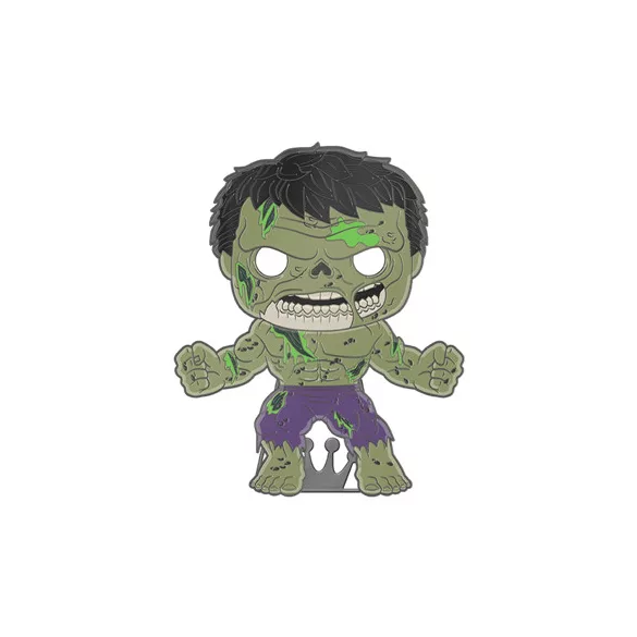 Funko POP! Pin: Marvel - Zombie Hulk w/Ch (Glow)-FKMVPP0098