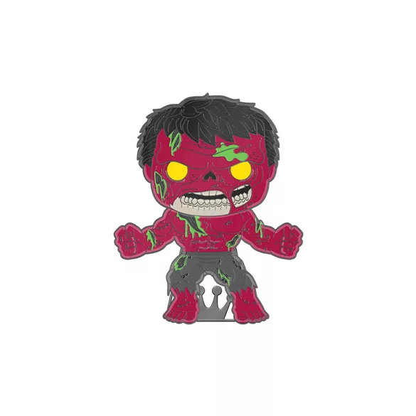 Funko POP! Pin: Marvel - Zombie Hulk w/Ch (Glow)-FKMVPP0098