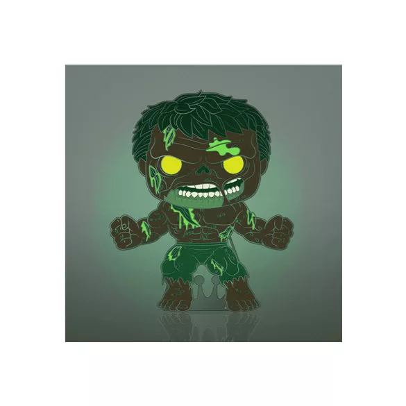 Funko POP! Pin: Marvel - Zombie Hulk w/Ch (Glow)-FKMVPP0098