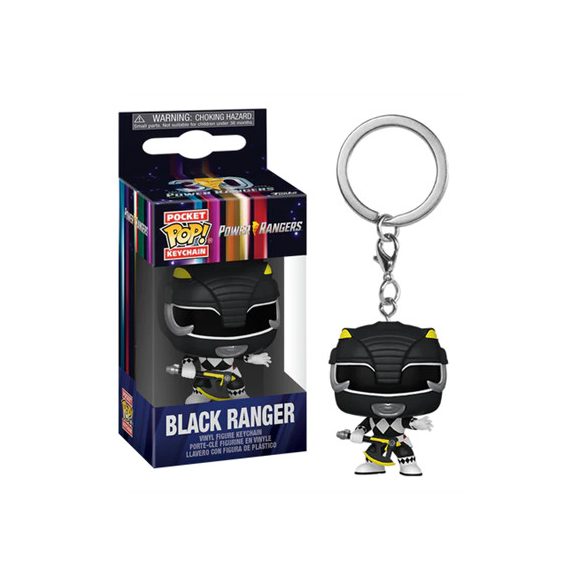 Funko POP! Keychain: MMPR 30th - Black Ranger-FK72149