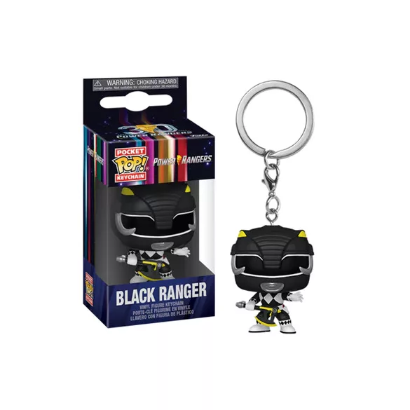 Funko POP! Keychain: MMPR 30th - Black Ranger-FK72149
