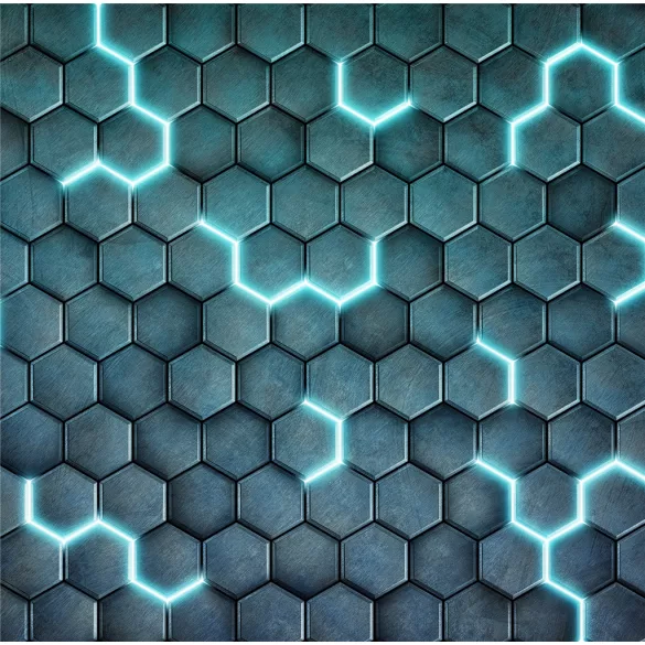 Kraken Wargames Playmat - Blue Hexx-KWG-63-65