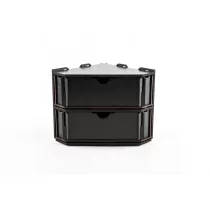 Kraken Wargames - Black Rack - End Element with Two Drawers-KWG0523-25