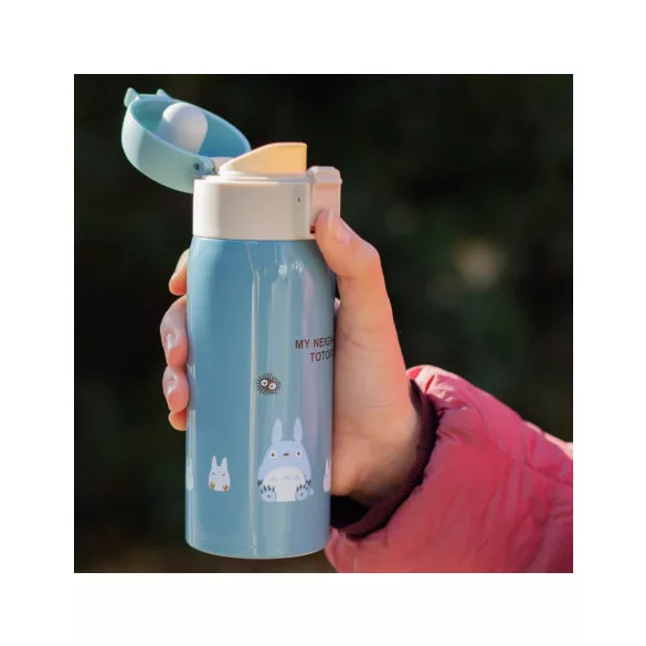 Mat Blue Thermos Bottle 350ml - My Neighbor Totoro-SKATER-58011