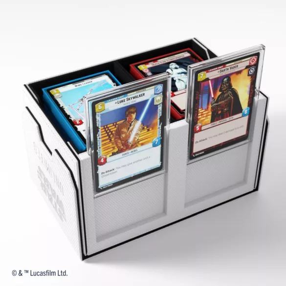 Gamegenic - Star Wars: Unlimited Double Deck Pod - White/Black-GGS20166ML