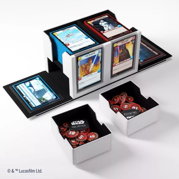 Gamegenic - Star Wars: Unlimited Double Deck Pod - White/Black-GGS20166ML