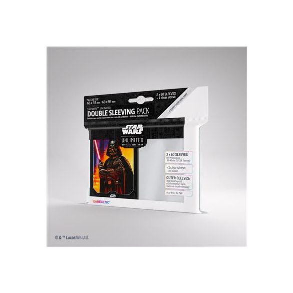 Gamegenic - Star Wars: Unlimited Art Sleeves Double Sleeving Pack - Darth Vader-GGS15033ML