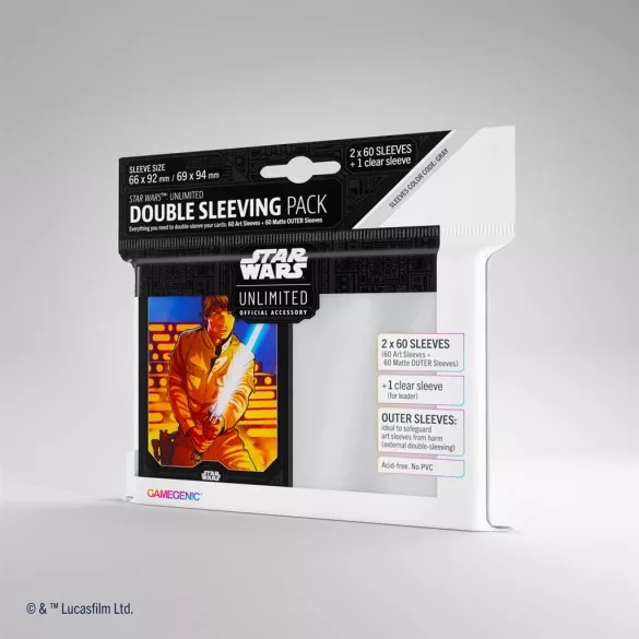 Gamegenic - Star Wars: Unlimited Art Sleeves Double Sleeving Pack - Luke Skywalker-GGS15034ML