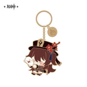 Genshin Impact - Enamel Metal Keychain - Hu Tao-SAK12530